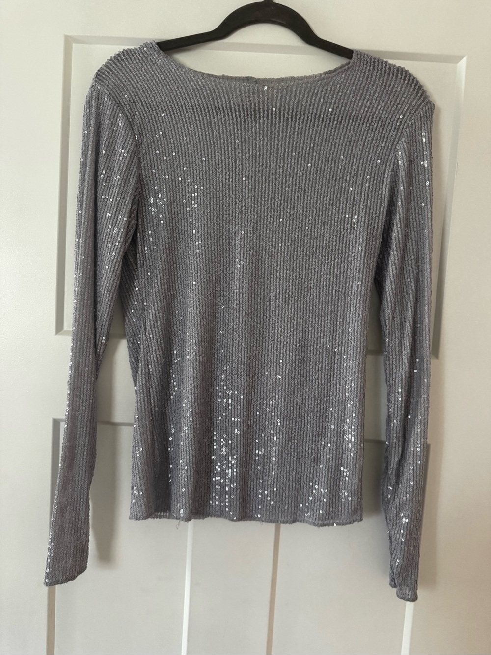 Intimately Free People - Lilac Purple Sequin Ribbed Long Sleeve Top - S
